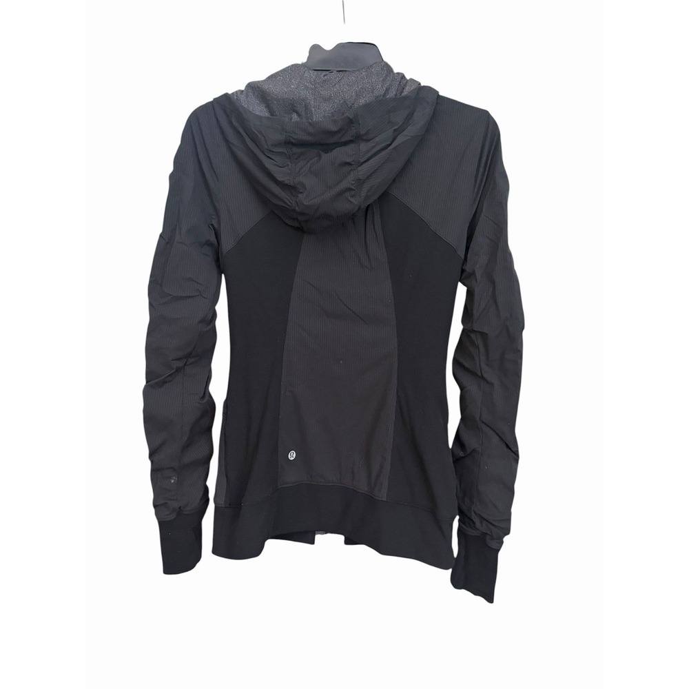 Lululemon Dance Studio Jacket III Reversible Women's 6 Black Heathered Gray R6-2